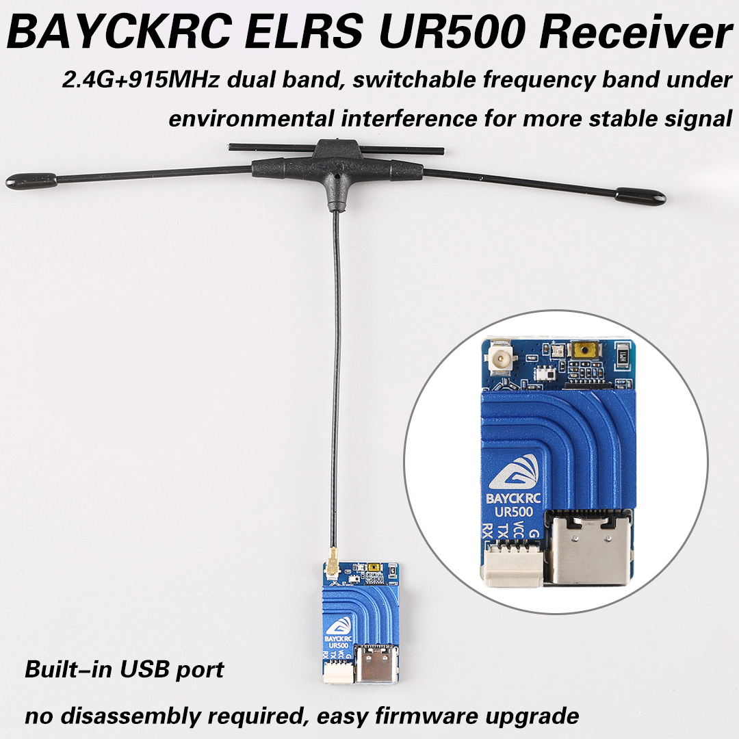 Drone Frame - BAYCKRC UR500 ELRS RX 500mW Dual