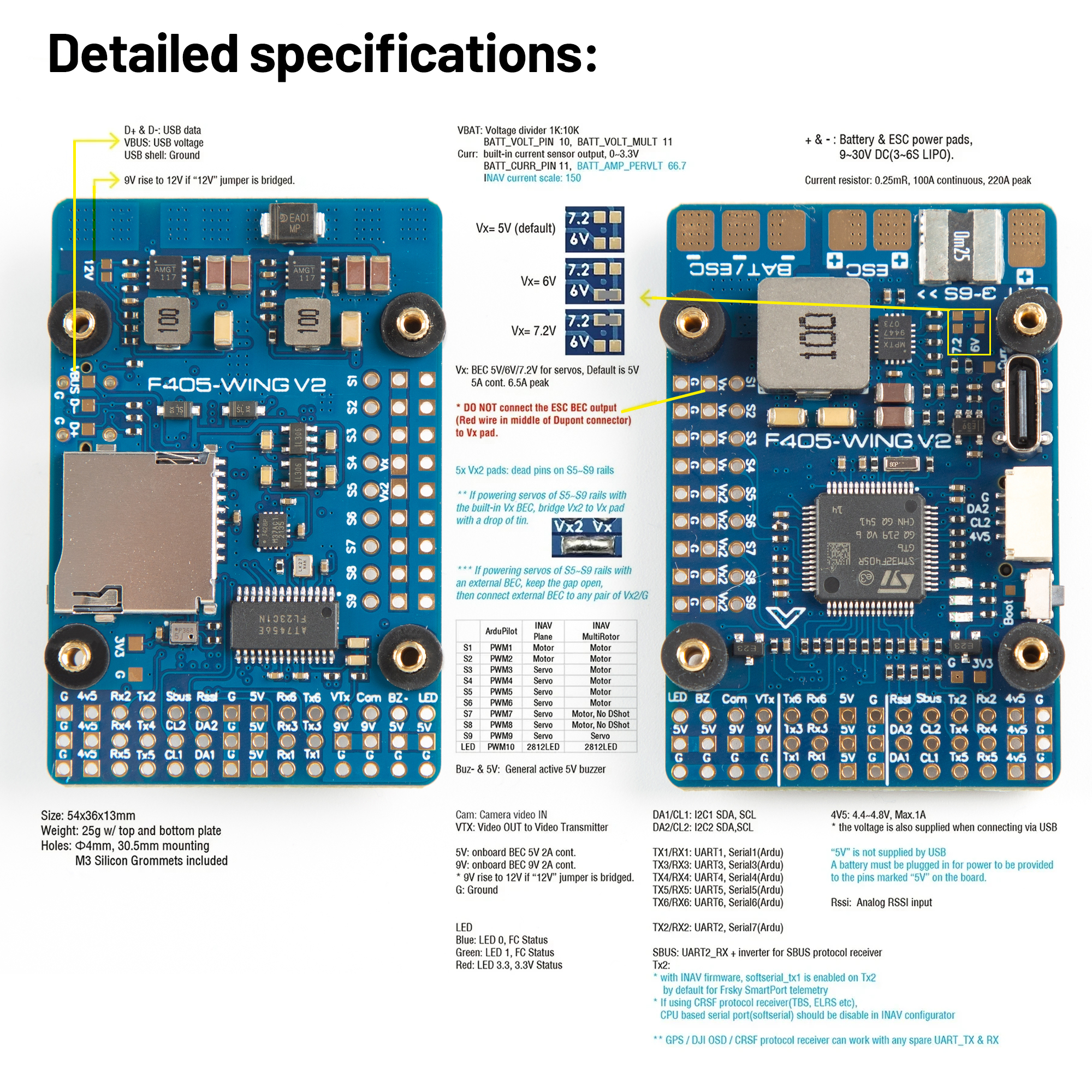 F405 WING V2 FC Flight Control - đánh giá và giá Drone Flight Controller