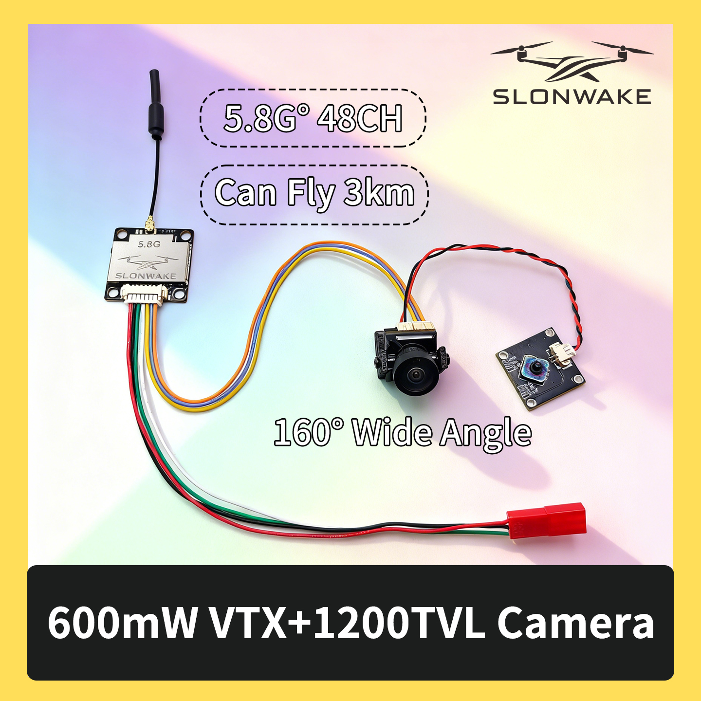 SLONWAKE 5.8G 600mW 7-24V FPV  - đánh giá và giá Drone Receiver