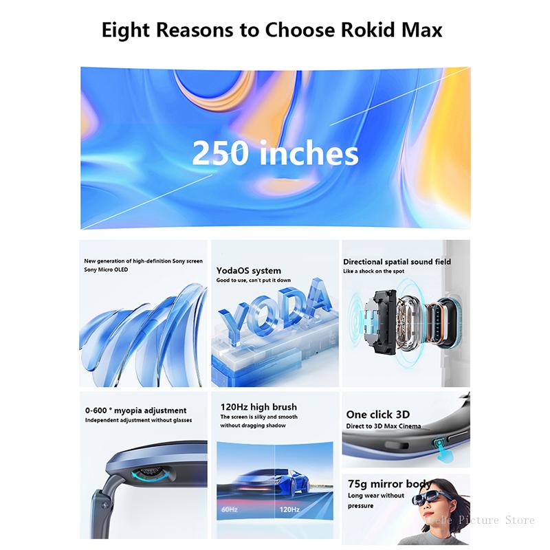 Rokid Max AR 3D Smart Glasses  - đánh giá và giá Drone Gimbal