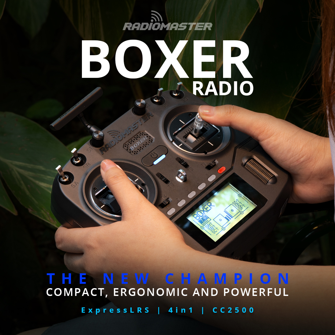RadioMaster Boxer  2.4G 16ch H - đánh giá và giá Drone Gimbal