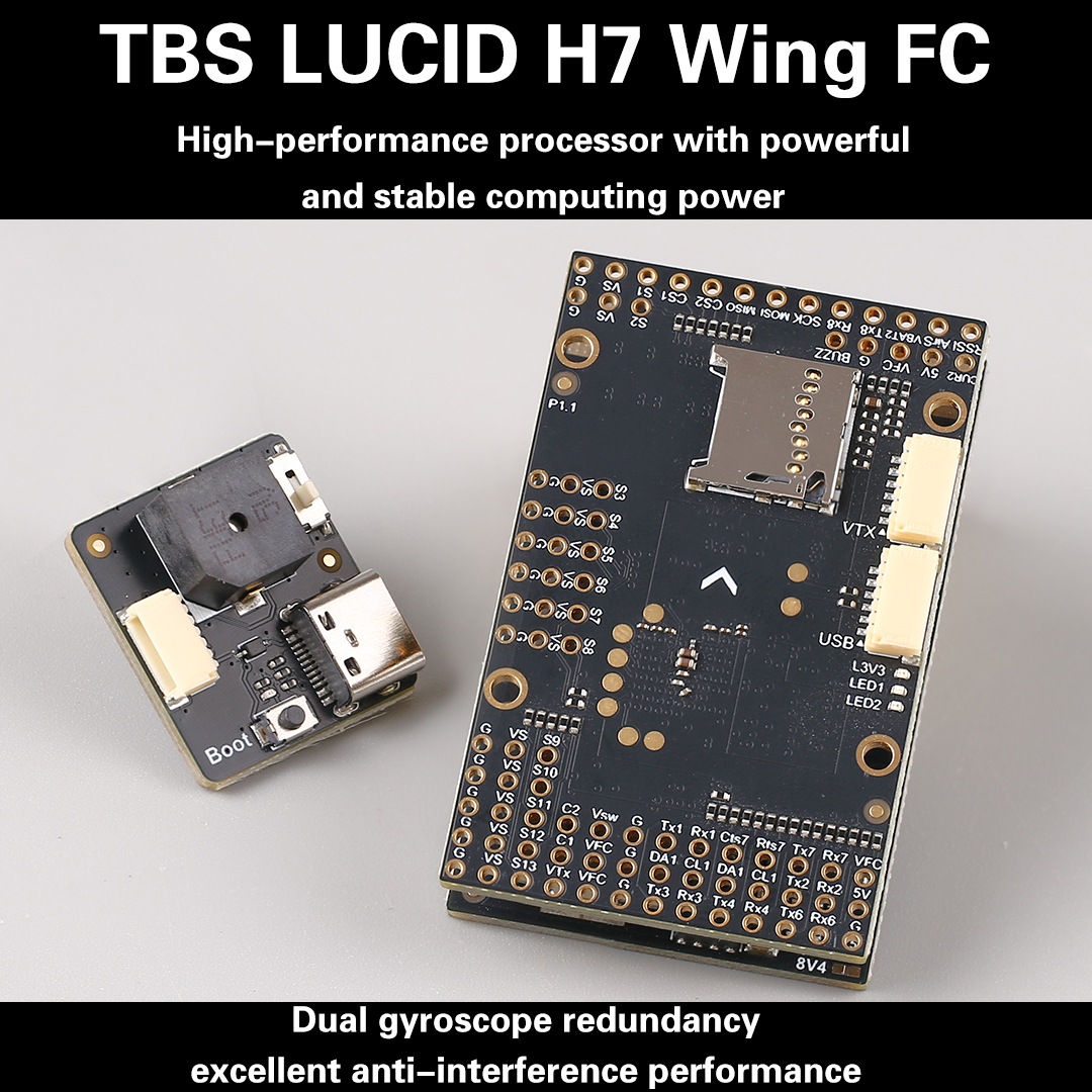 TBS LUCID H7 WING FC Dual Gyro - đánh giá và giá Drone Frame