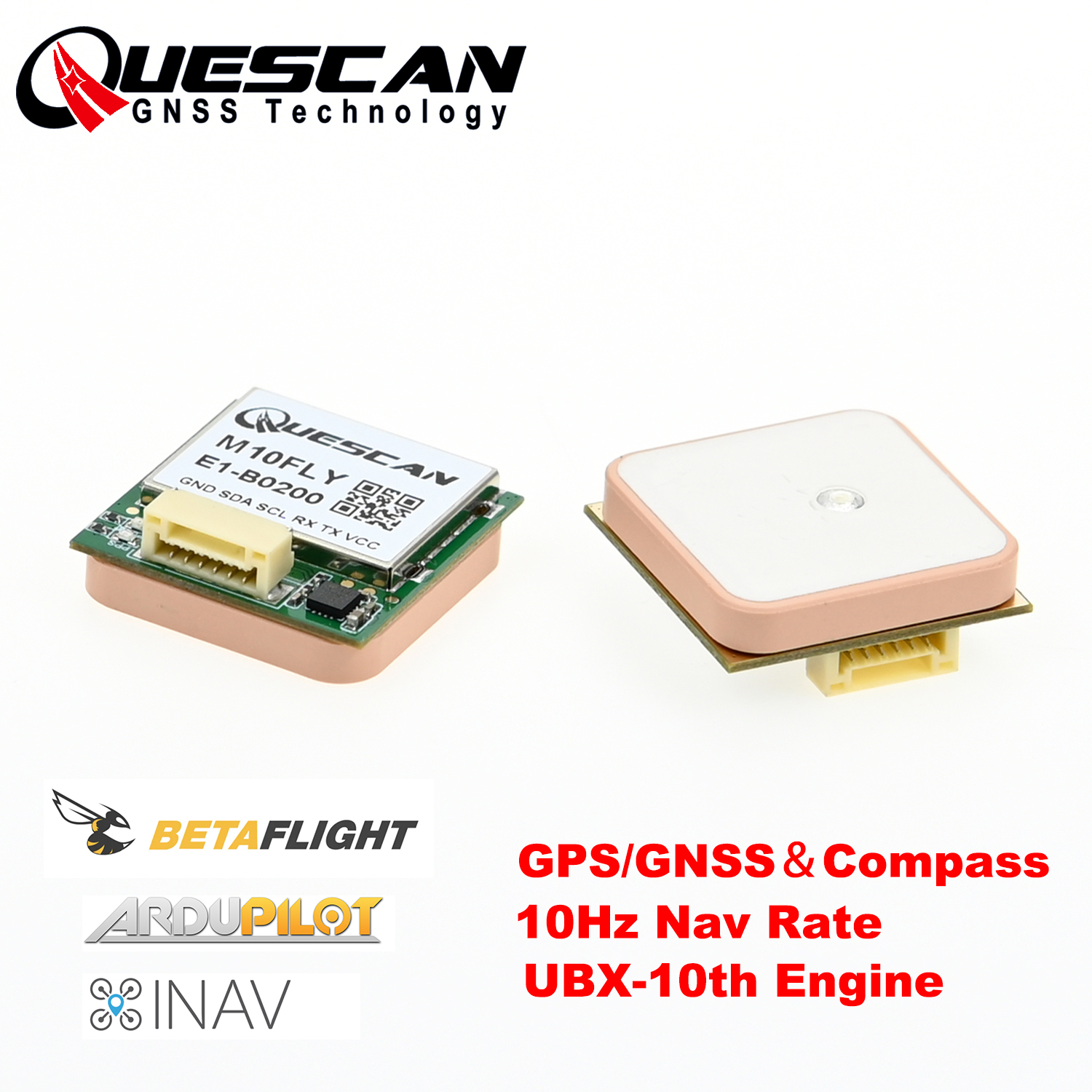 Quescan 25mm*25mm M10FLY 10Hz  - đánh giá và giá Drone Compass