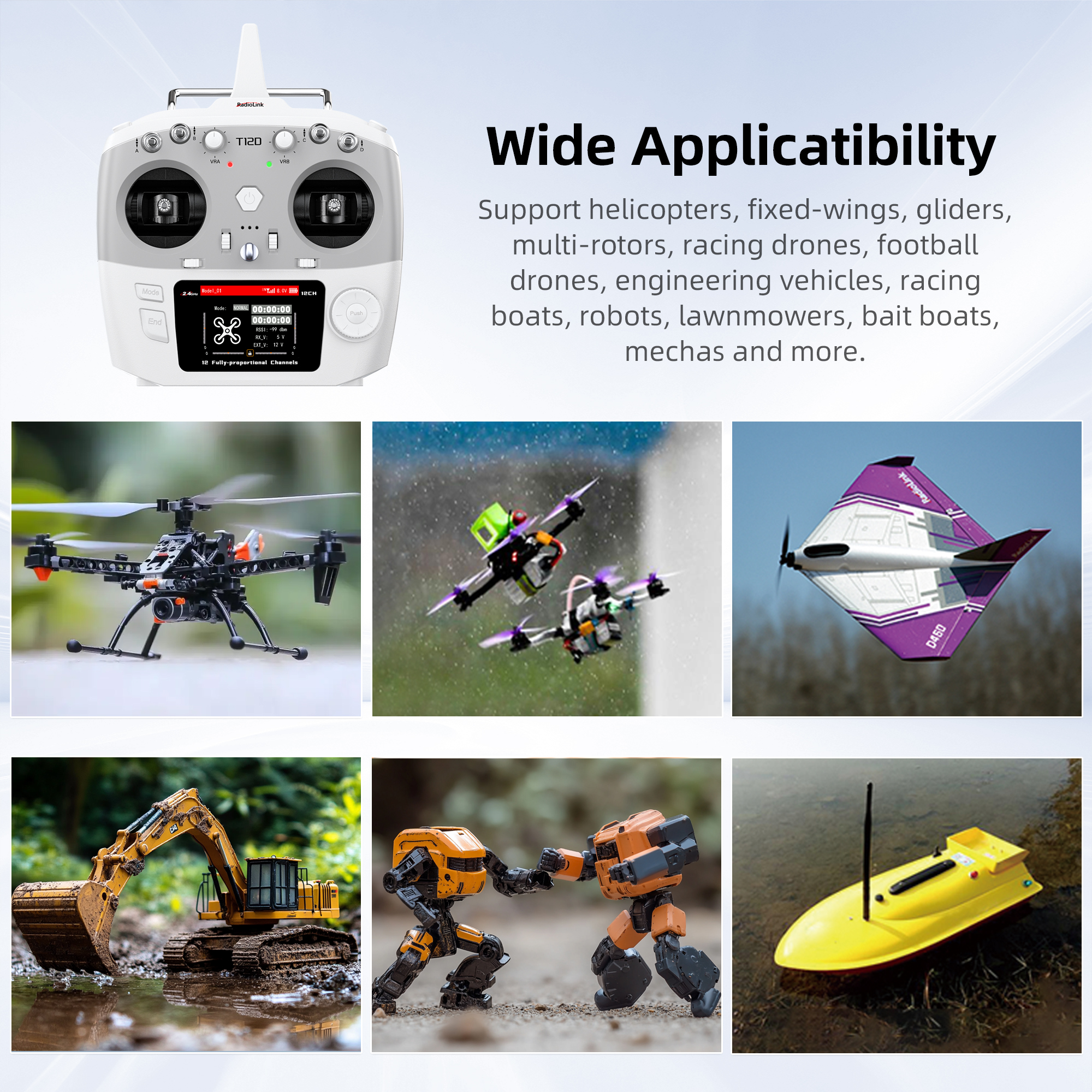 Radiolink T12D ELRS 12 Channel - đánh giá và giá Drone Flight Controller