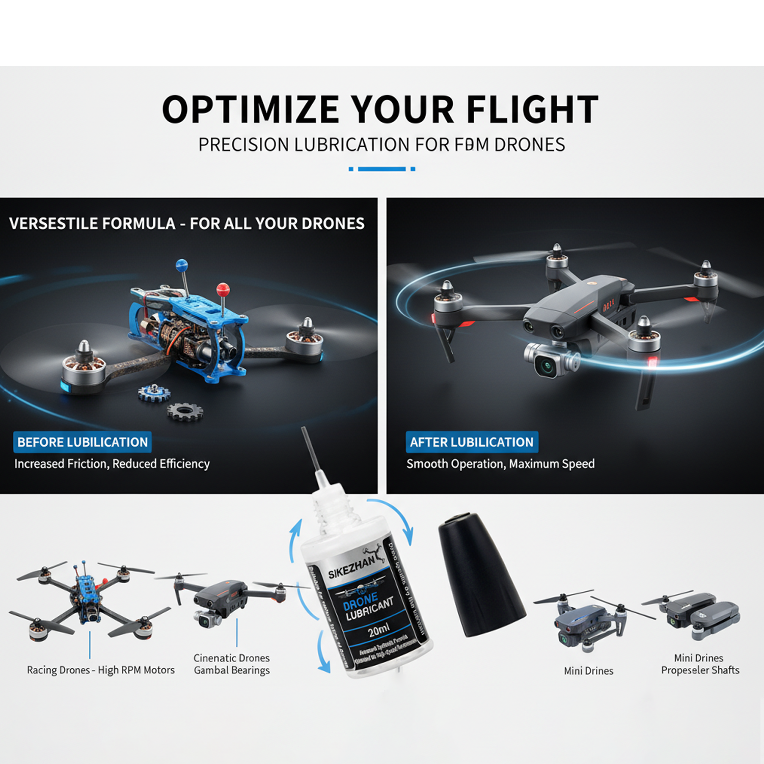 Micro Drone Motor Bearing Lubr - đánh giá và giá Drone Motor