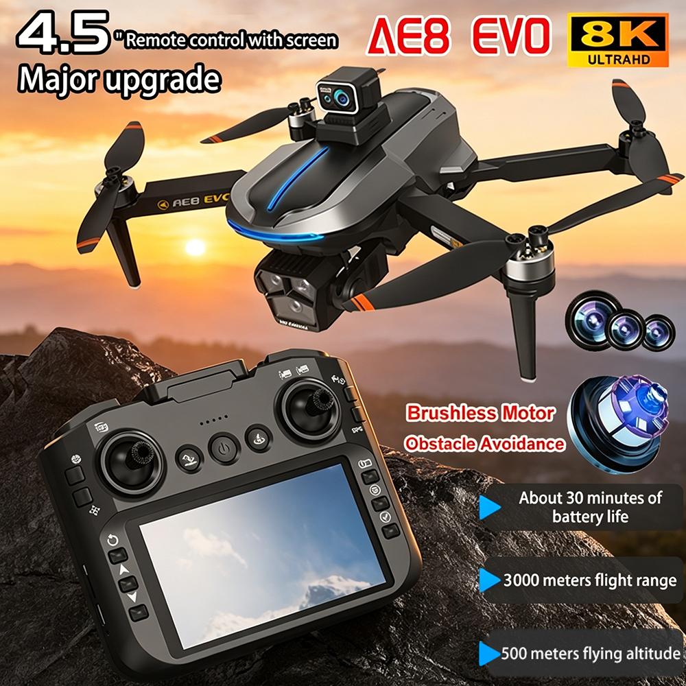 AE8 EVO Drone 4K Professional  - đánh giá và giá Drone Gps Module