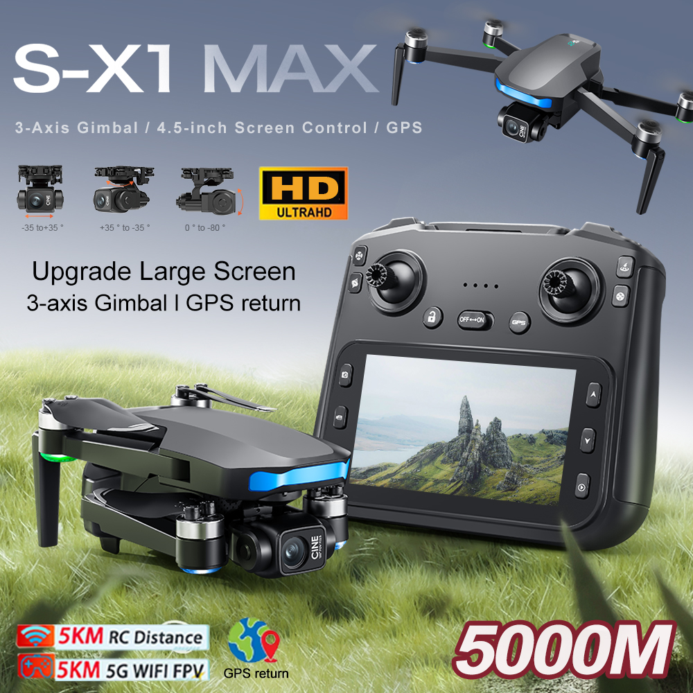New S-X1 MAX Drone GPS 8K Prof - đánh giá và giá Drone Gimbal