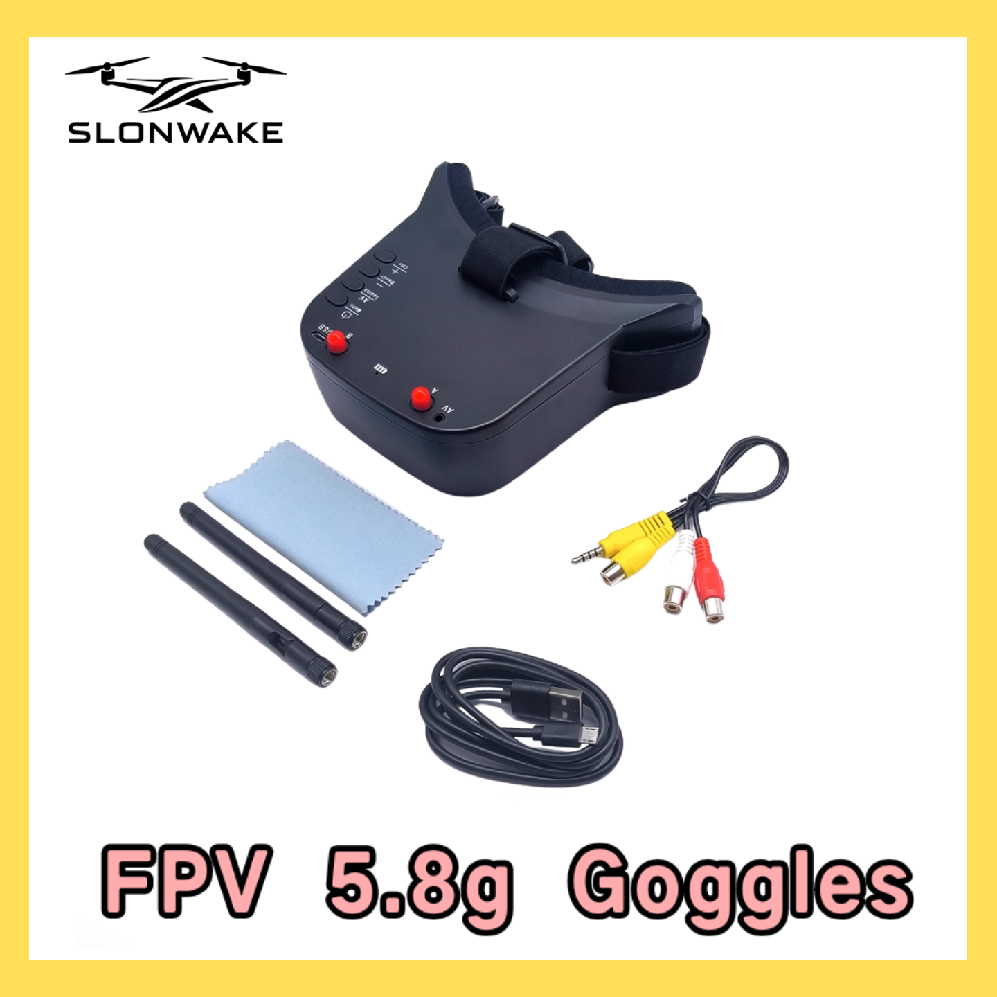 SLONWAKE 5.8G 48CH FPV 400mw V - đánh giá và giá Drone Frame