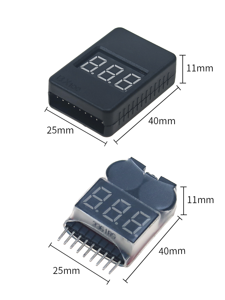 1-8S Battery Voltage Tester Al - đánh giá và giá Drone Buzzer