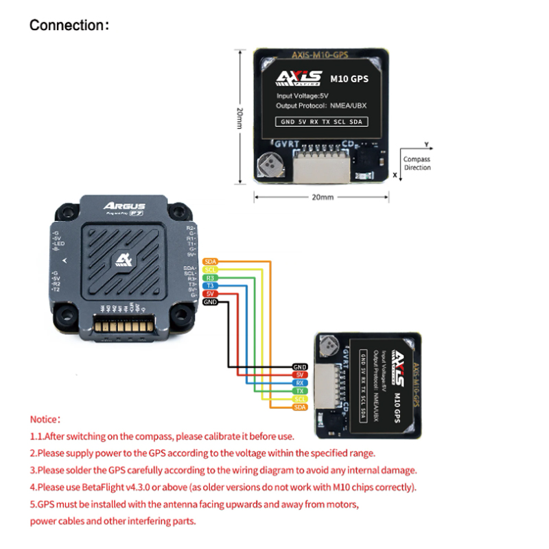 Axisflying M10 GPS Module Buil - đánh giá và giá Drone Compass
