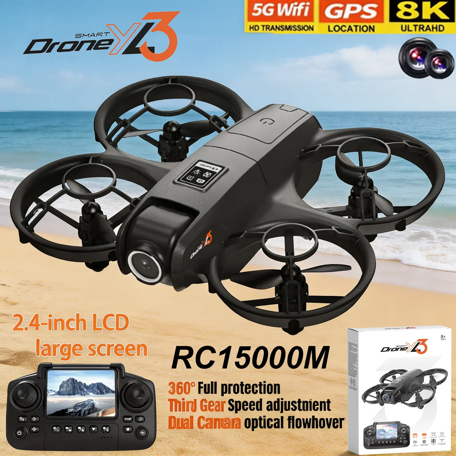 New YL3 RC Drone 8K 1080P Wide - đánh giá và giá Drone Gps Module
