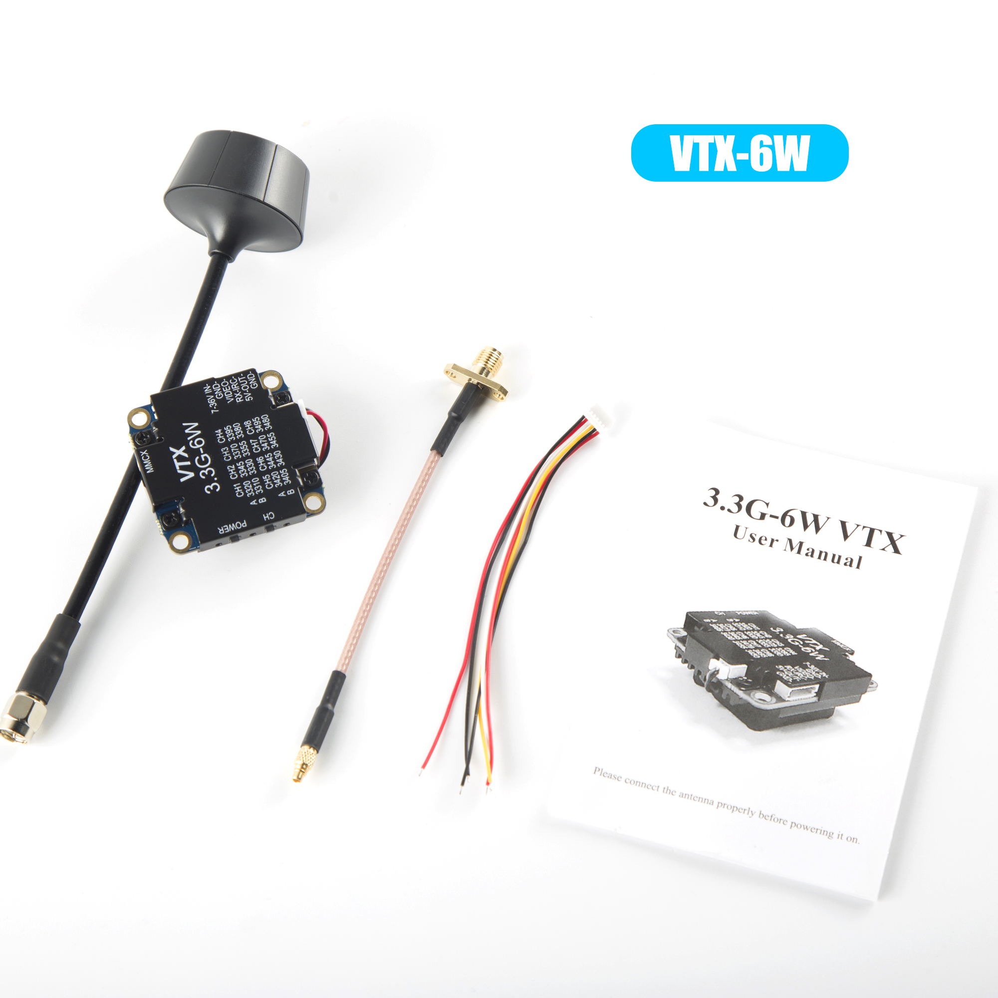 FPV Video Transmitter 3.3G 6W  - đánh giá và giá Drone Transmitter