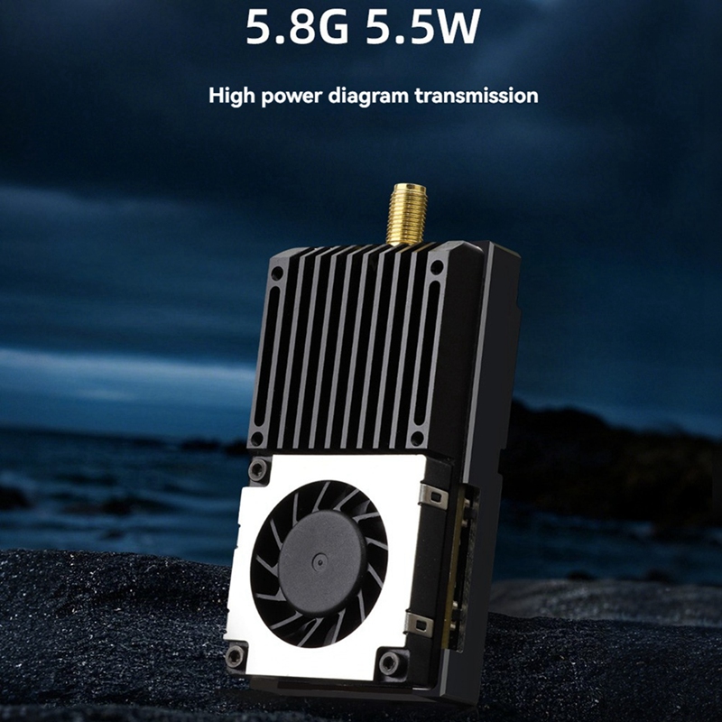 5.8G 5.5W VTX 64CH High Power  - đánh giá và giá Drone Transmitter
